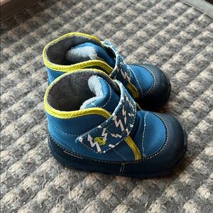 Winter snow boots—Toddler See Kai Run Basics Blake Blue Insulated Winter Boots
